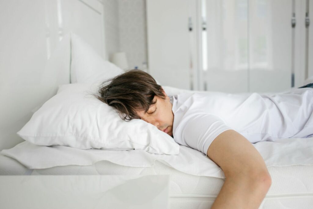 man sleeping