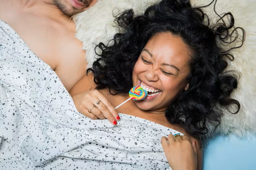 Couple on bed 