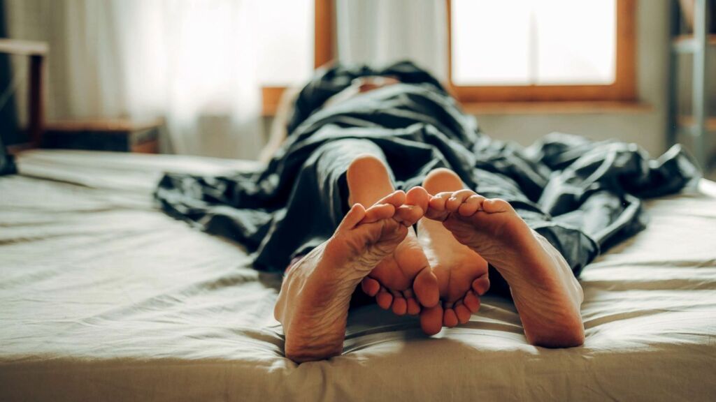 Couple on bed 
